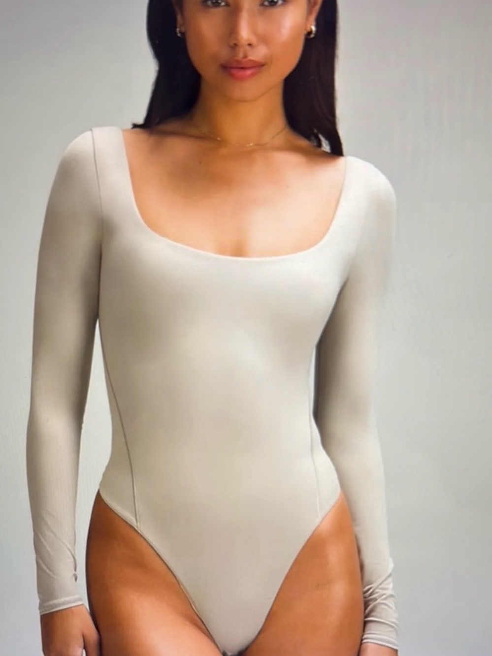 lululemon athletica Long-Sleeve Scoop-Neck Bodysuit - Cream
